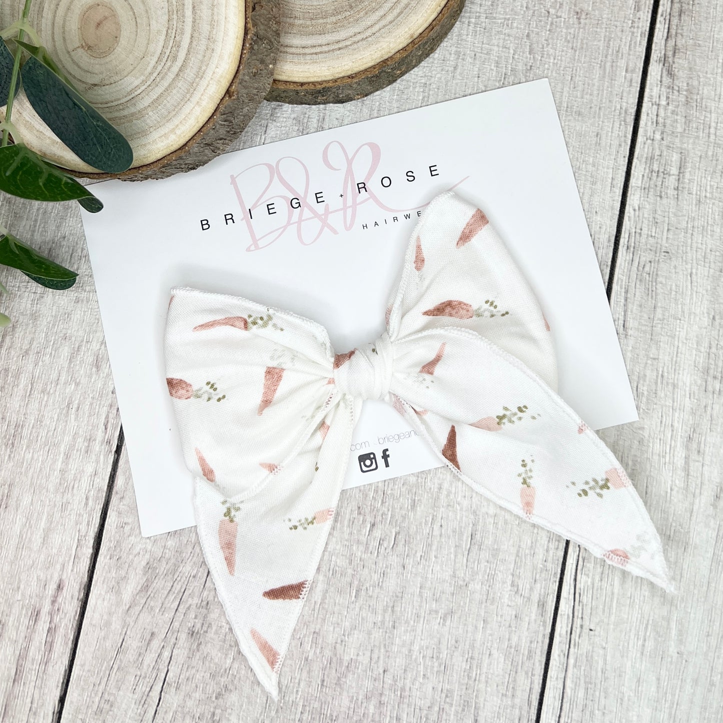 Carrot Cotton Tied Bow