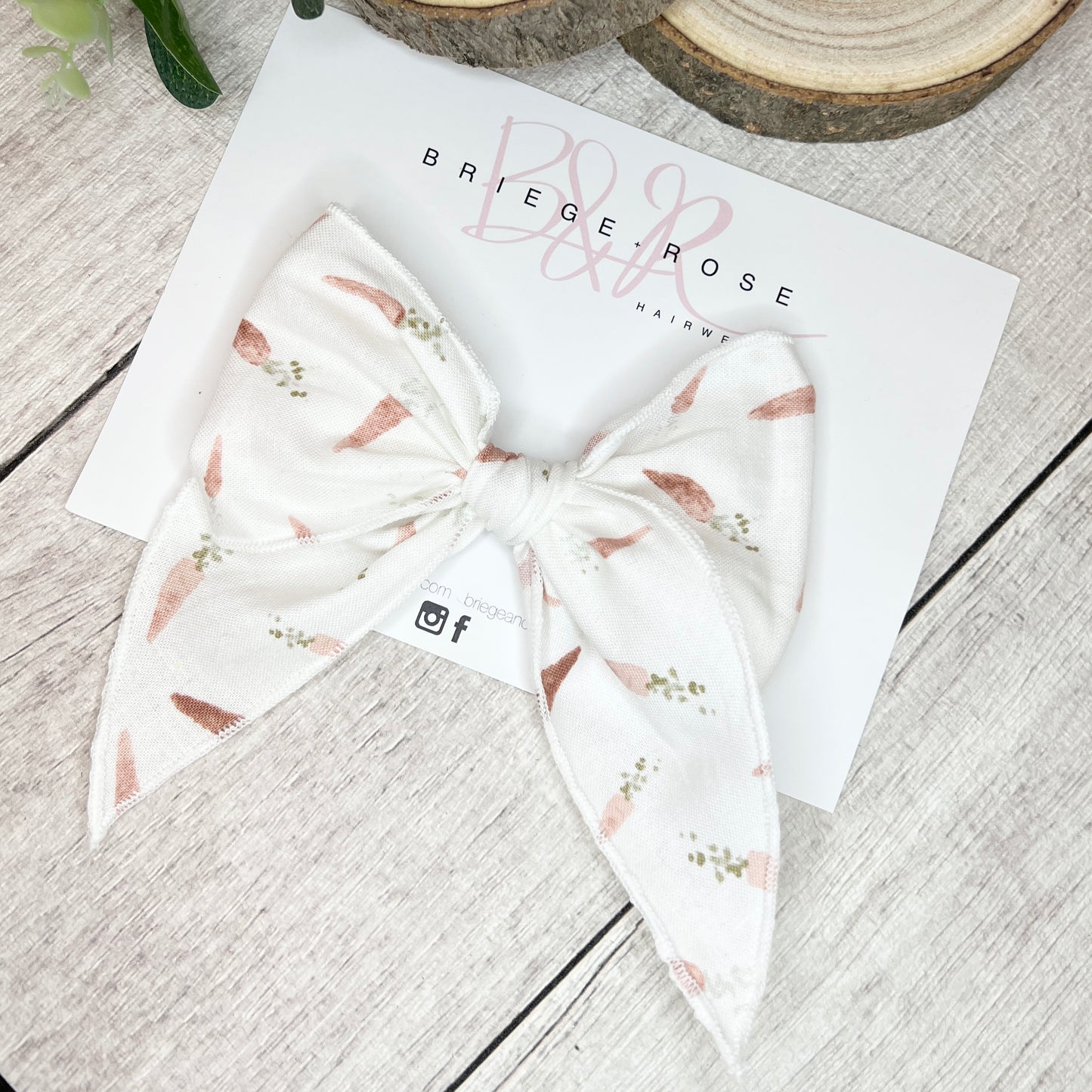 Carrot Cotton Tied Bow