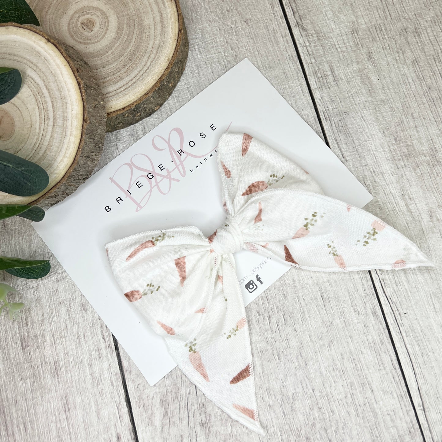 Carrot Cotton Tied Bow