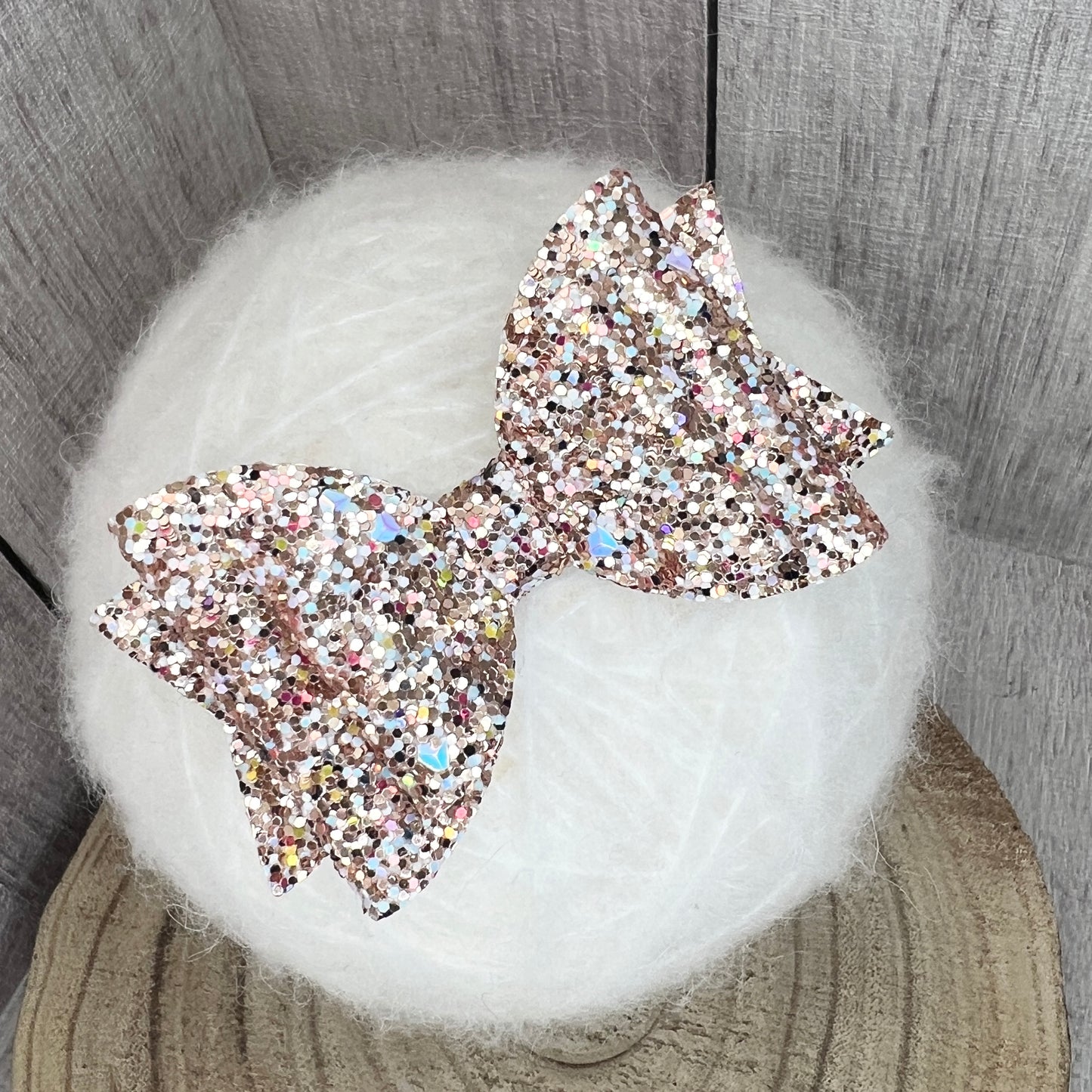 Belle Bow - crystal rose gold