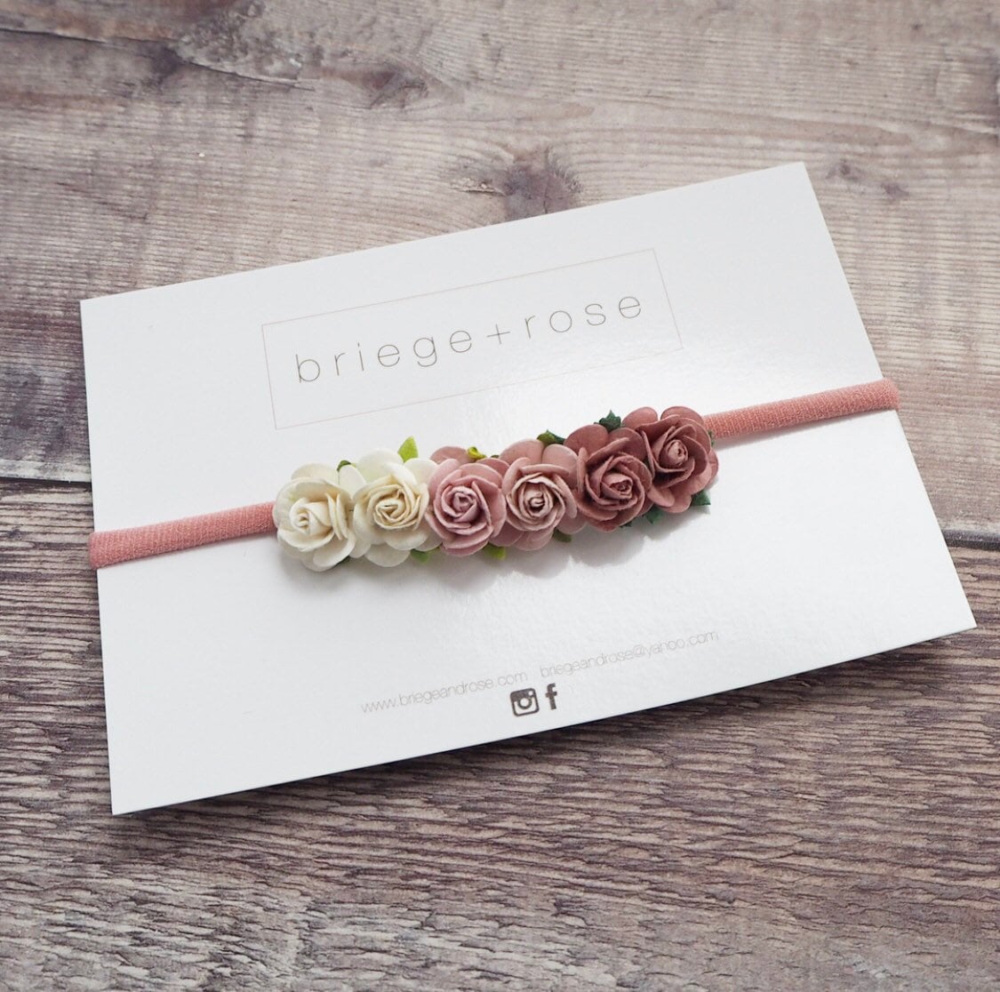 Eva Rose Band - dusky pink ombre