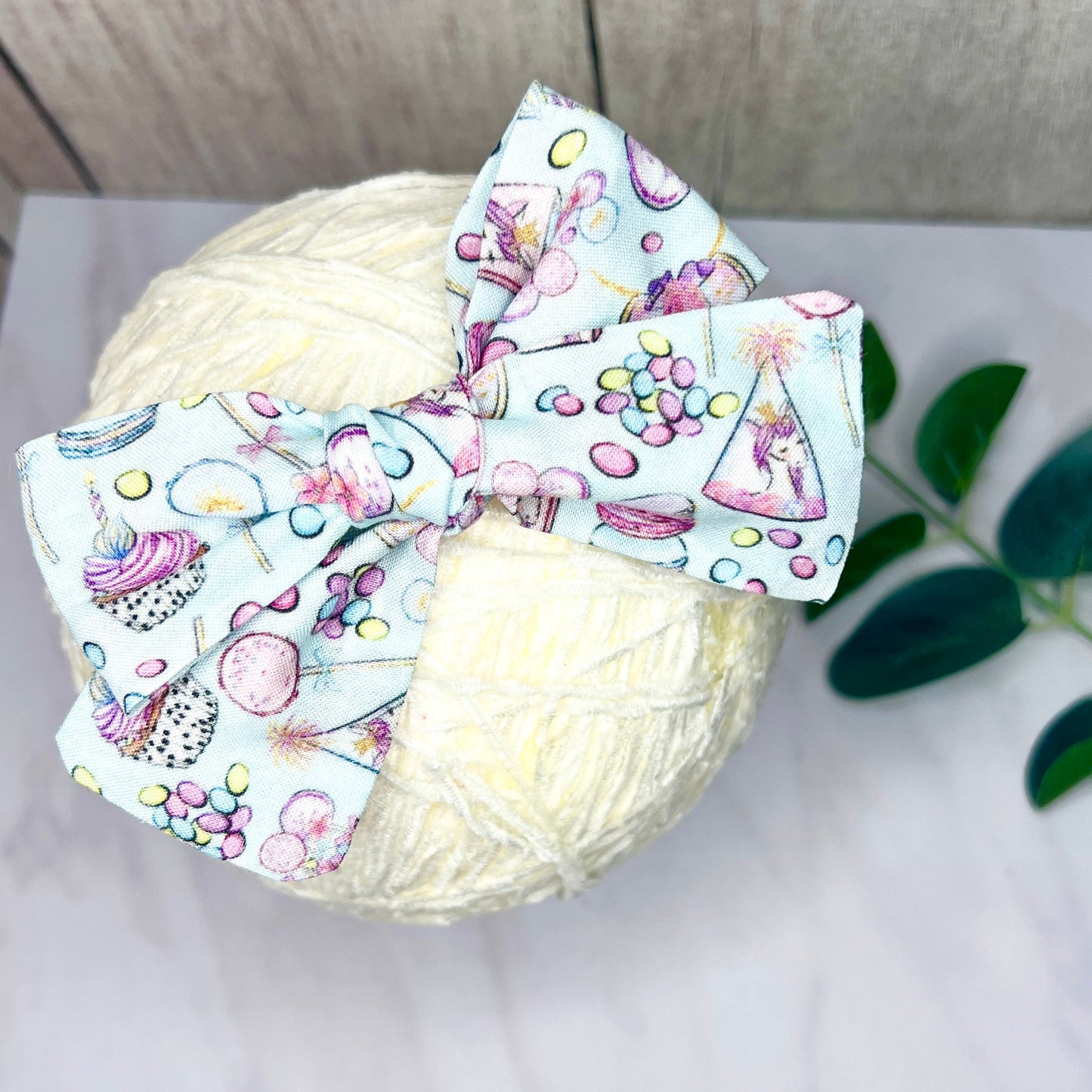 Cotton Tied Bow - birthday party