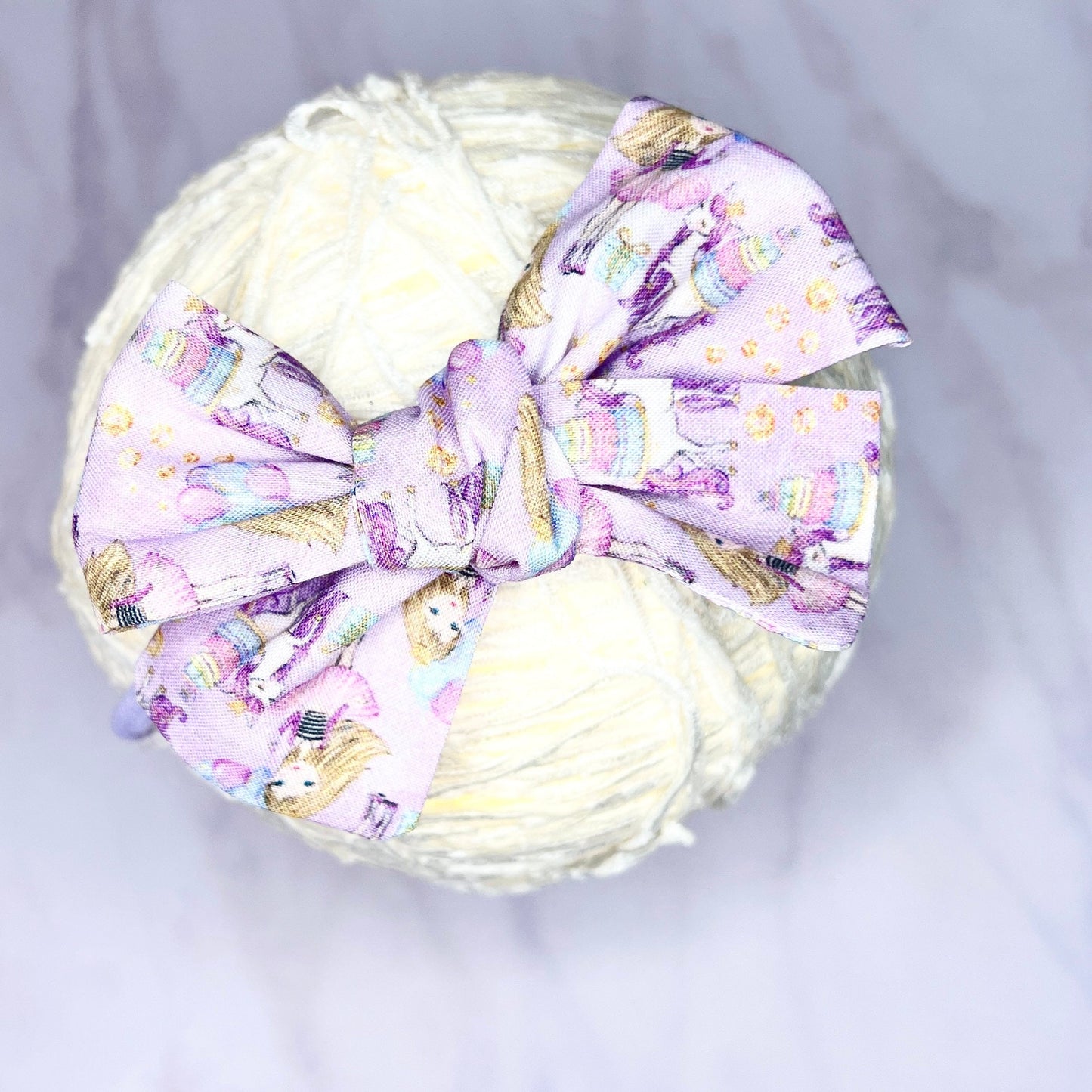 Cotton Tied Bow - unicorn party