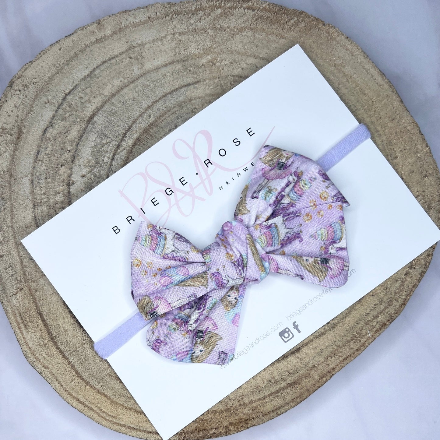 Cotton Tied Bow - unicorn party