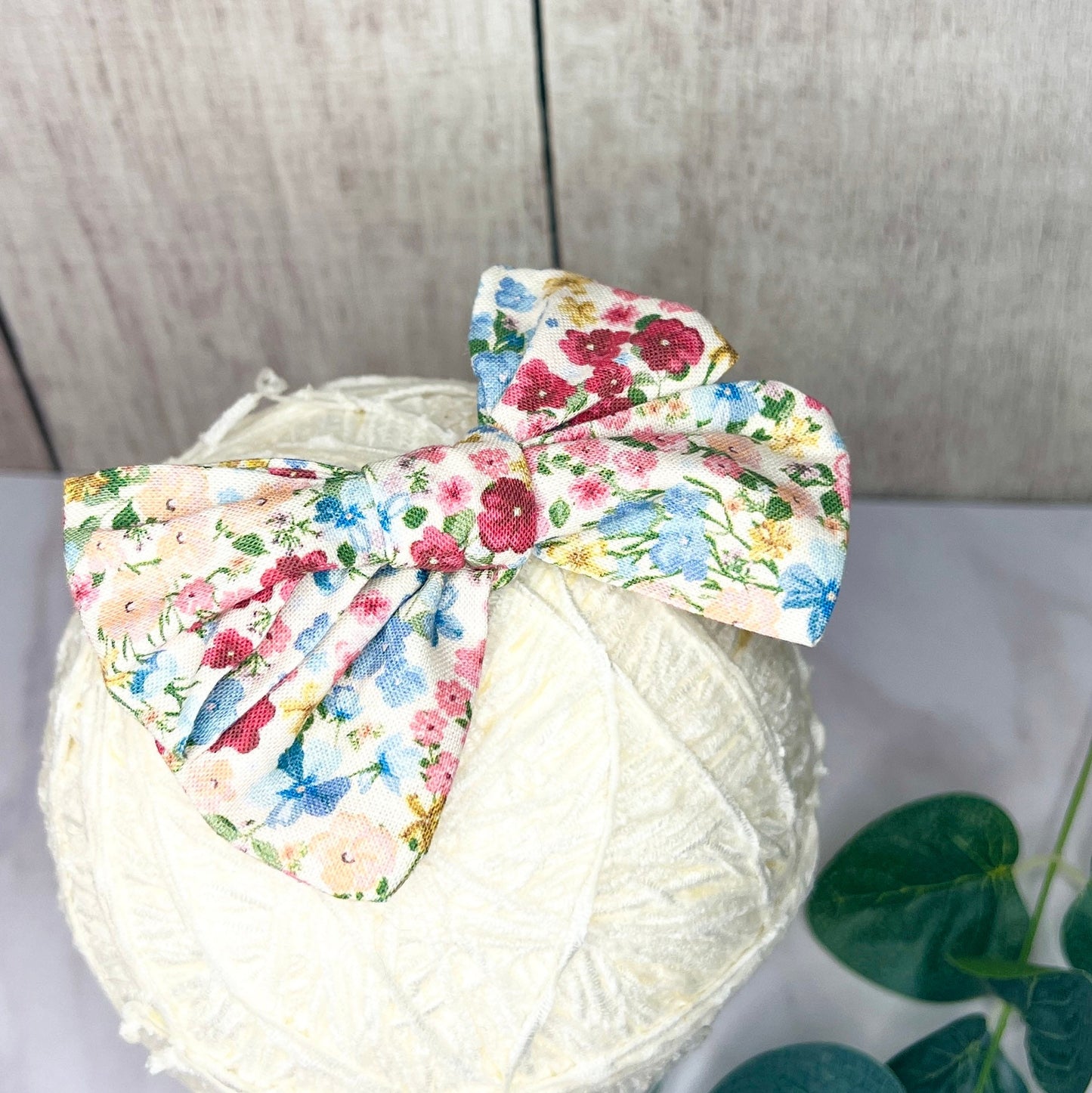 Cotton Tied Bow - meadow
