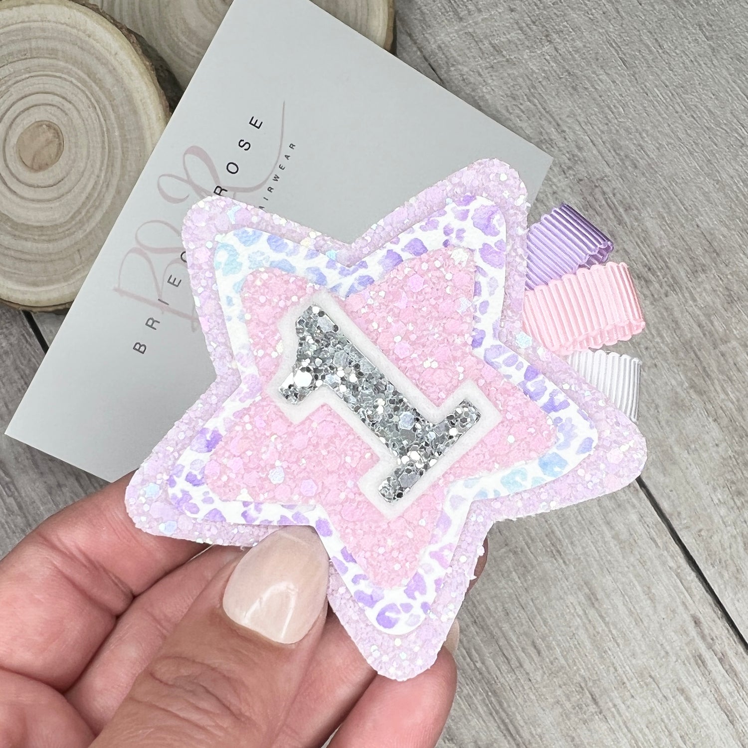 Birthday Badge - leopard ombre