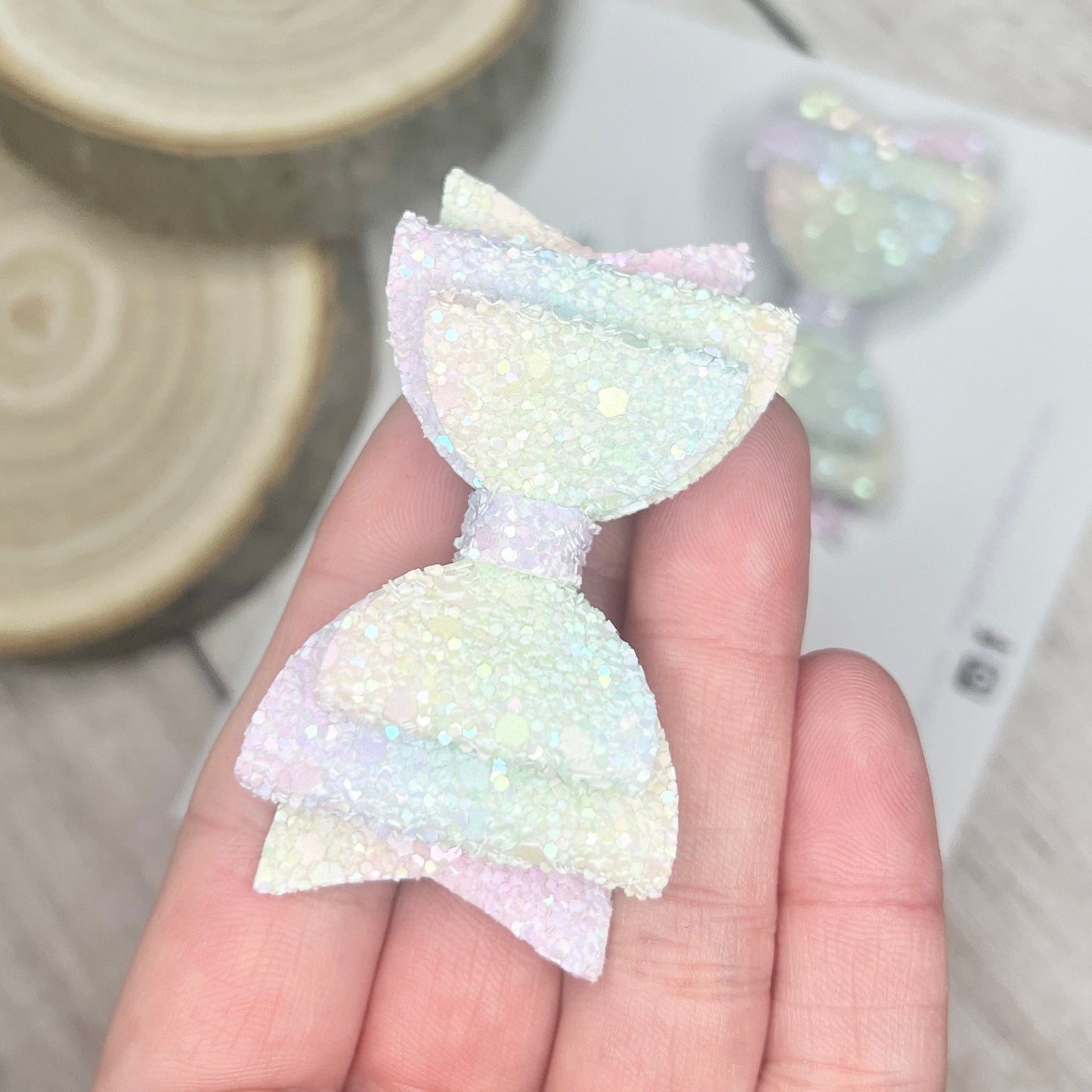 Pigtail Bow Set - rainbow