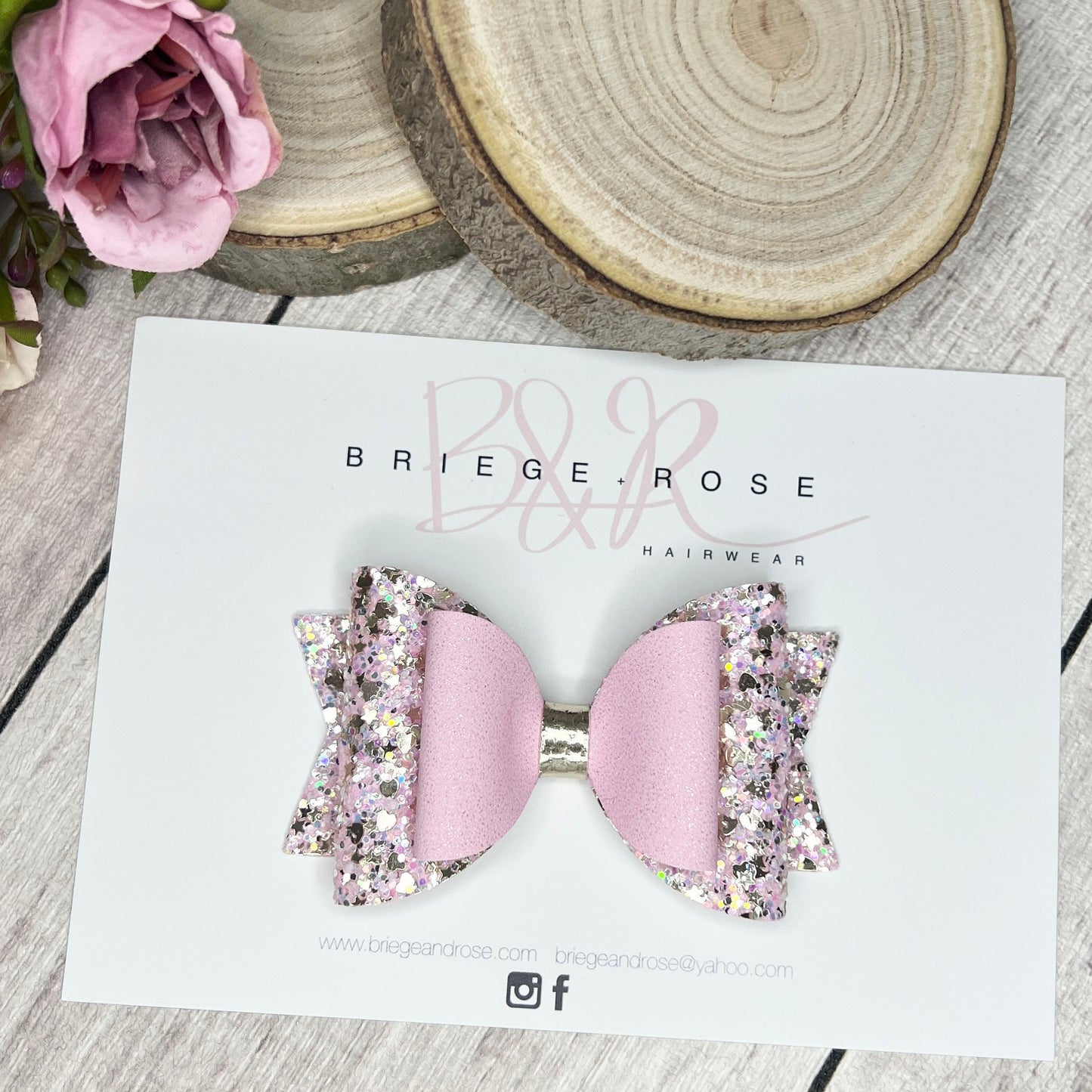 Belle Bow - gold stars