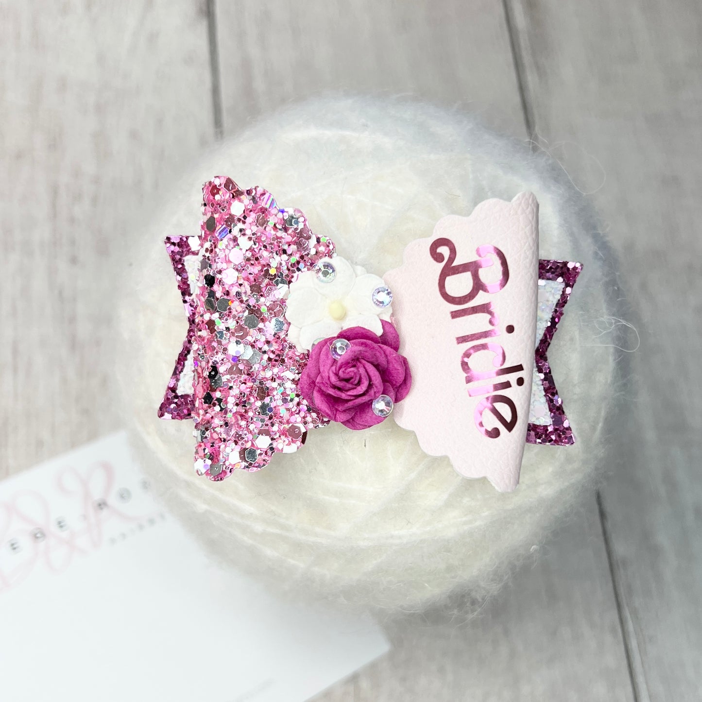 Babe Girl Personalised Bow