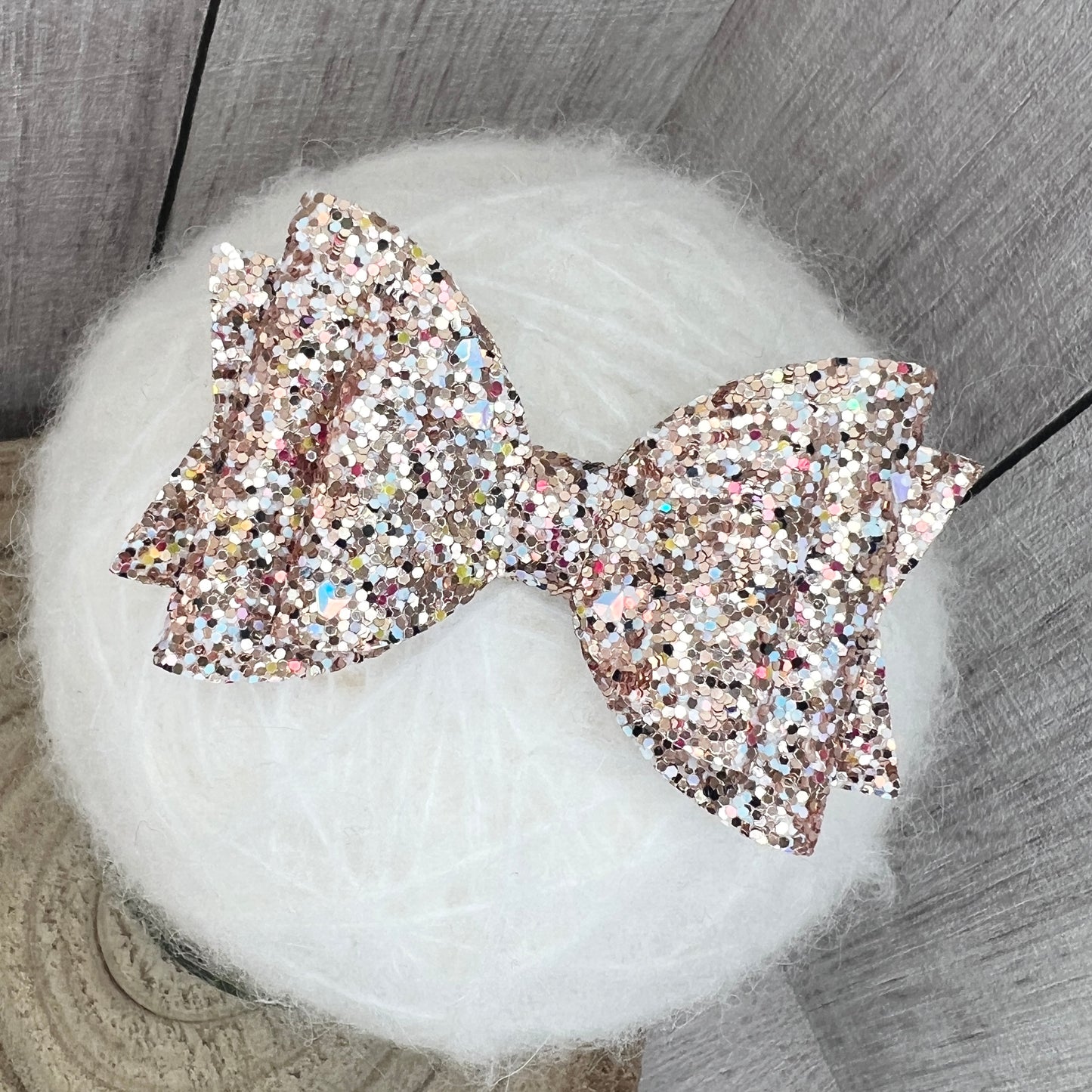 Belle Bow - crystal rose gold