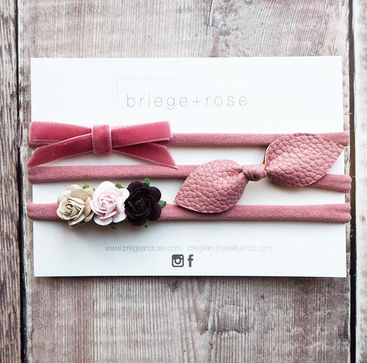 Newborn Gift Set - dusky pink