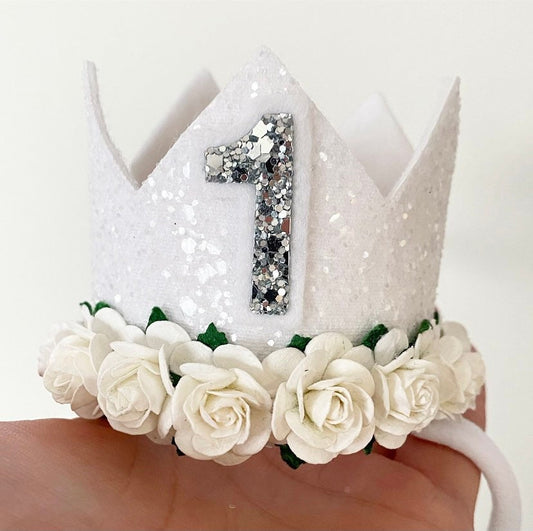 Birthday Crown - white