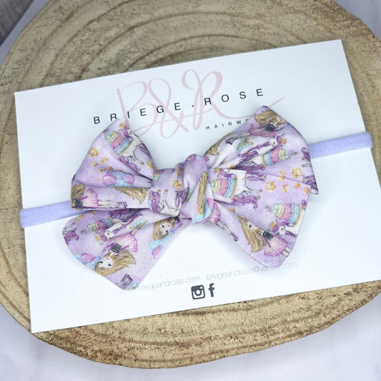 Cotton Tied Bow - unicorn party