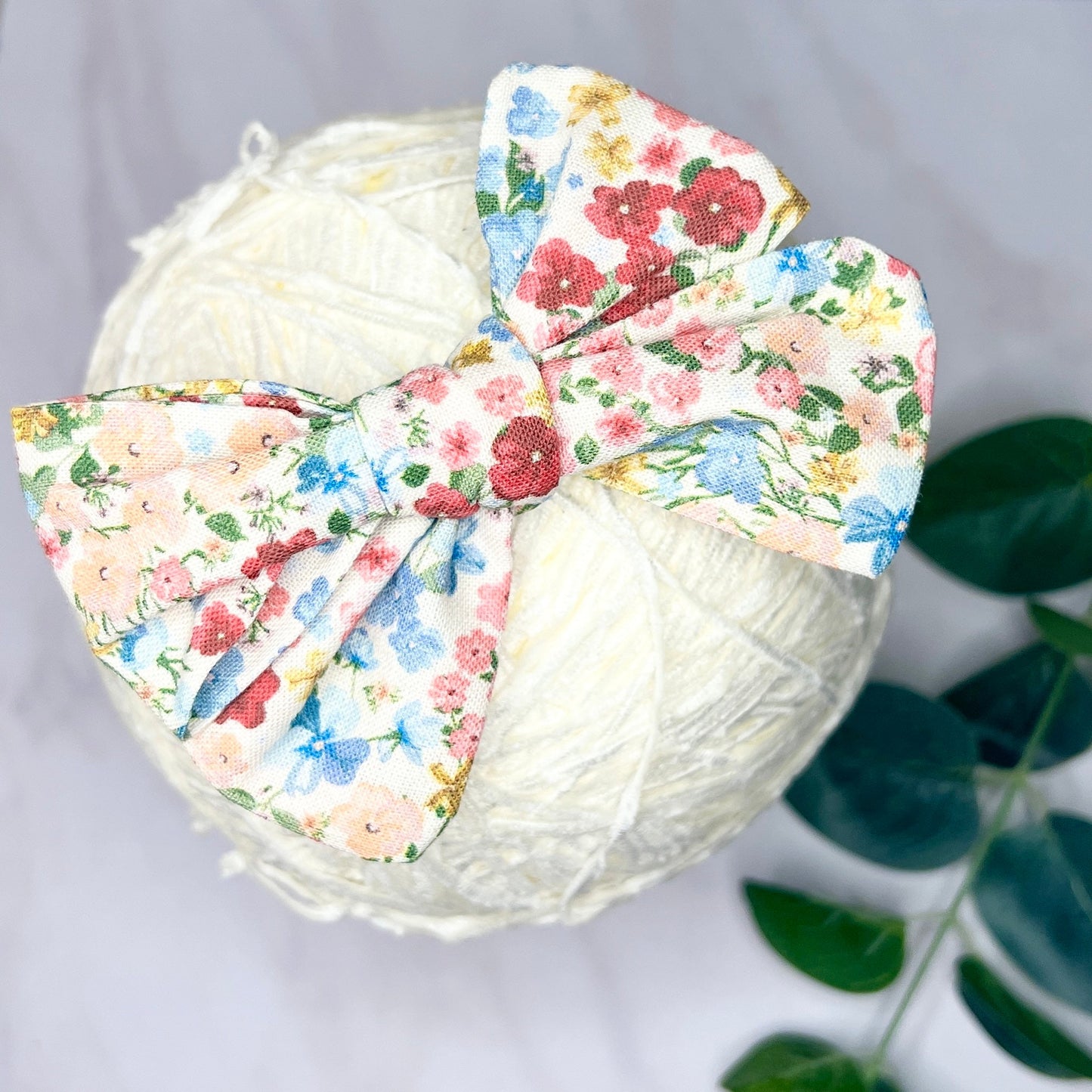Cotton Tied Bow - meadow