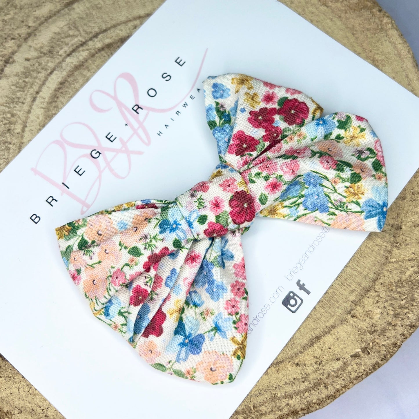 Cotton Tied Bow - meadow