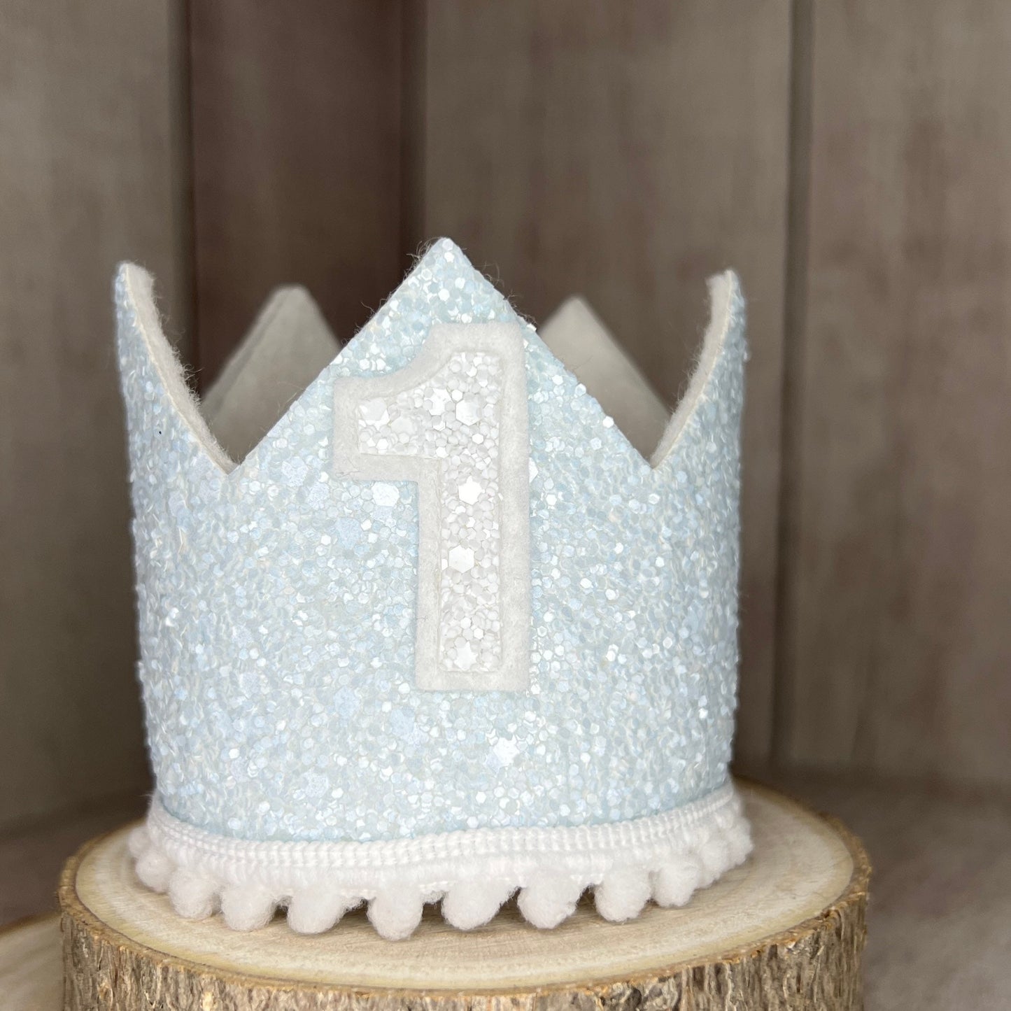 Birthday Crown - blue & white