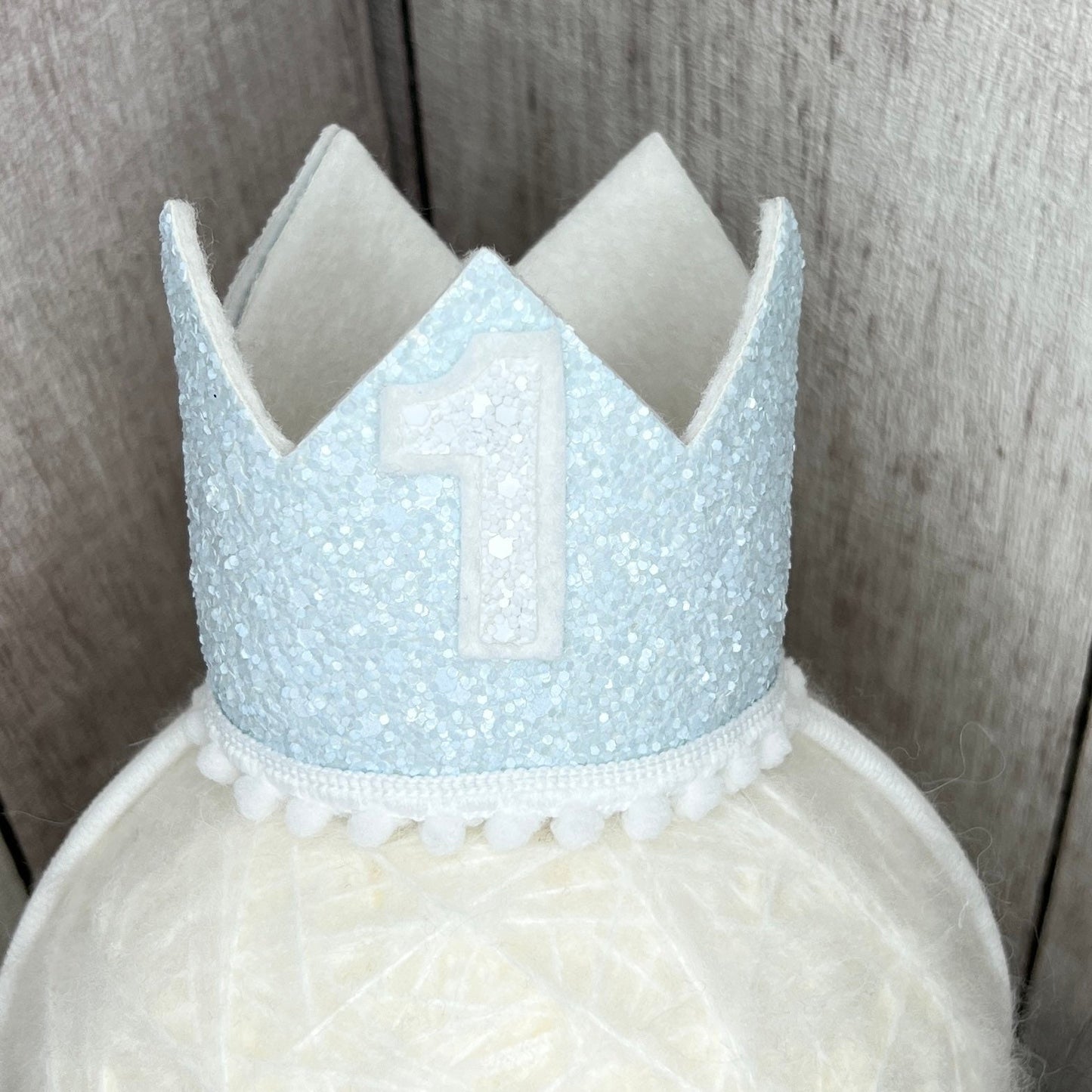 Birthday Crown - blue & white