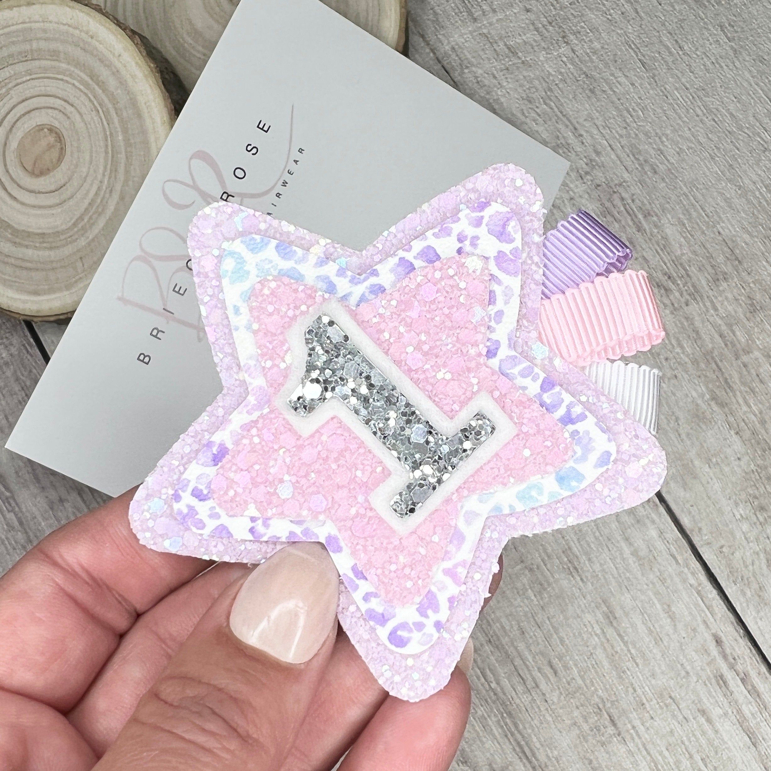 Birthday Badge - leopard ombre