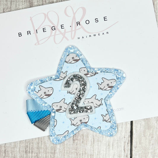 Birthday Badge - sharks