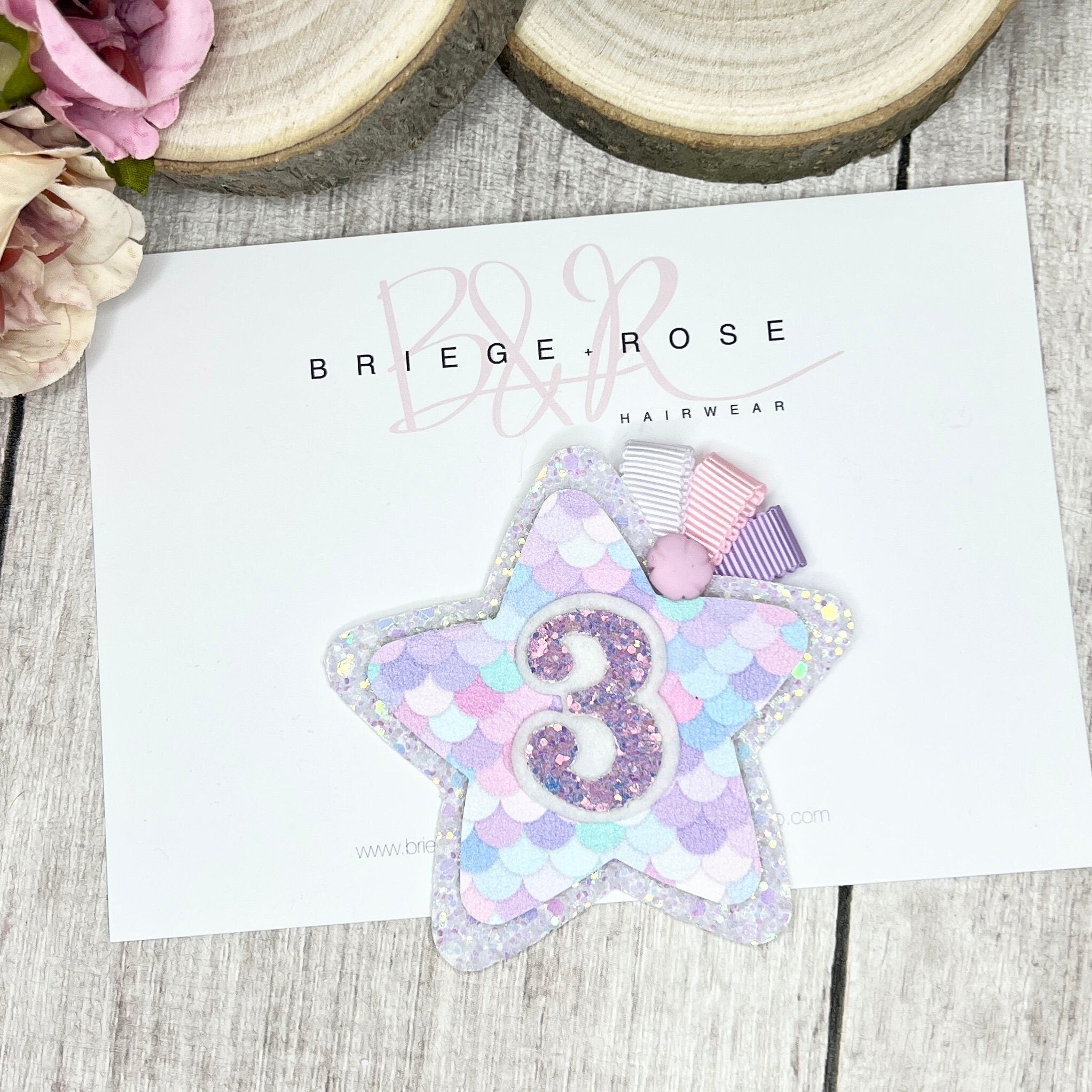 Birthday Badge - mermaid