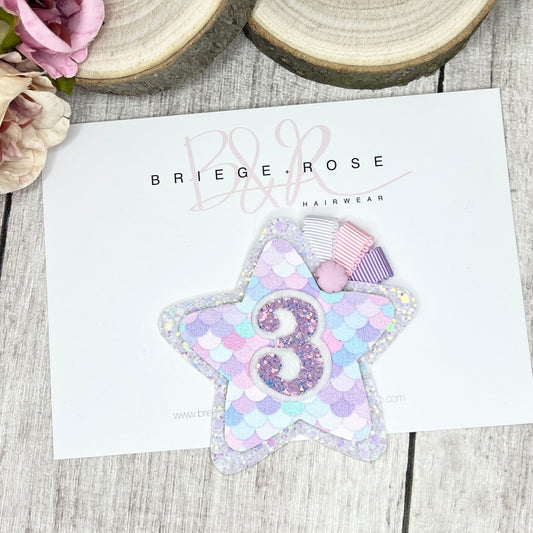 Birthday Badge - mermaid