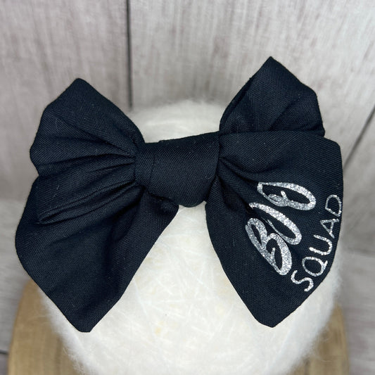 Cotton Tied Bow - halloween BOO